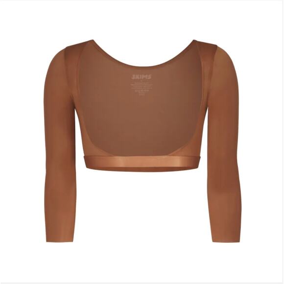 Skims Simply Bare Open Bust Arm Shaper Bronze Size Small - Picture 1 of 7